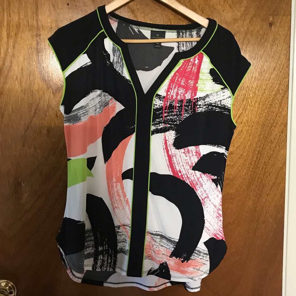 Worthington Polyester/Spandex Tank Top Petite L